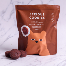 Organic Double Chocolate Cookies - Serious Food Co